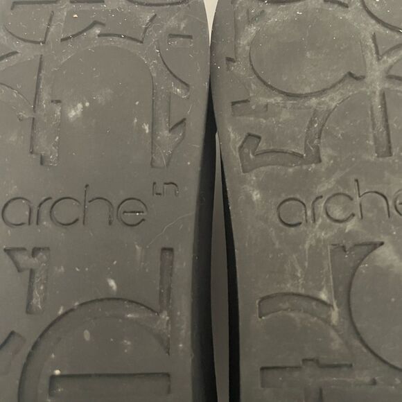 Arche Black Slip In Ankle Boots Size 38 (7) - Picture 7 of 9